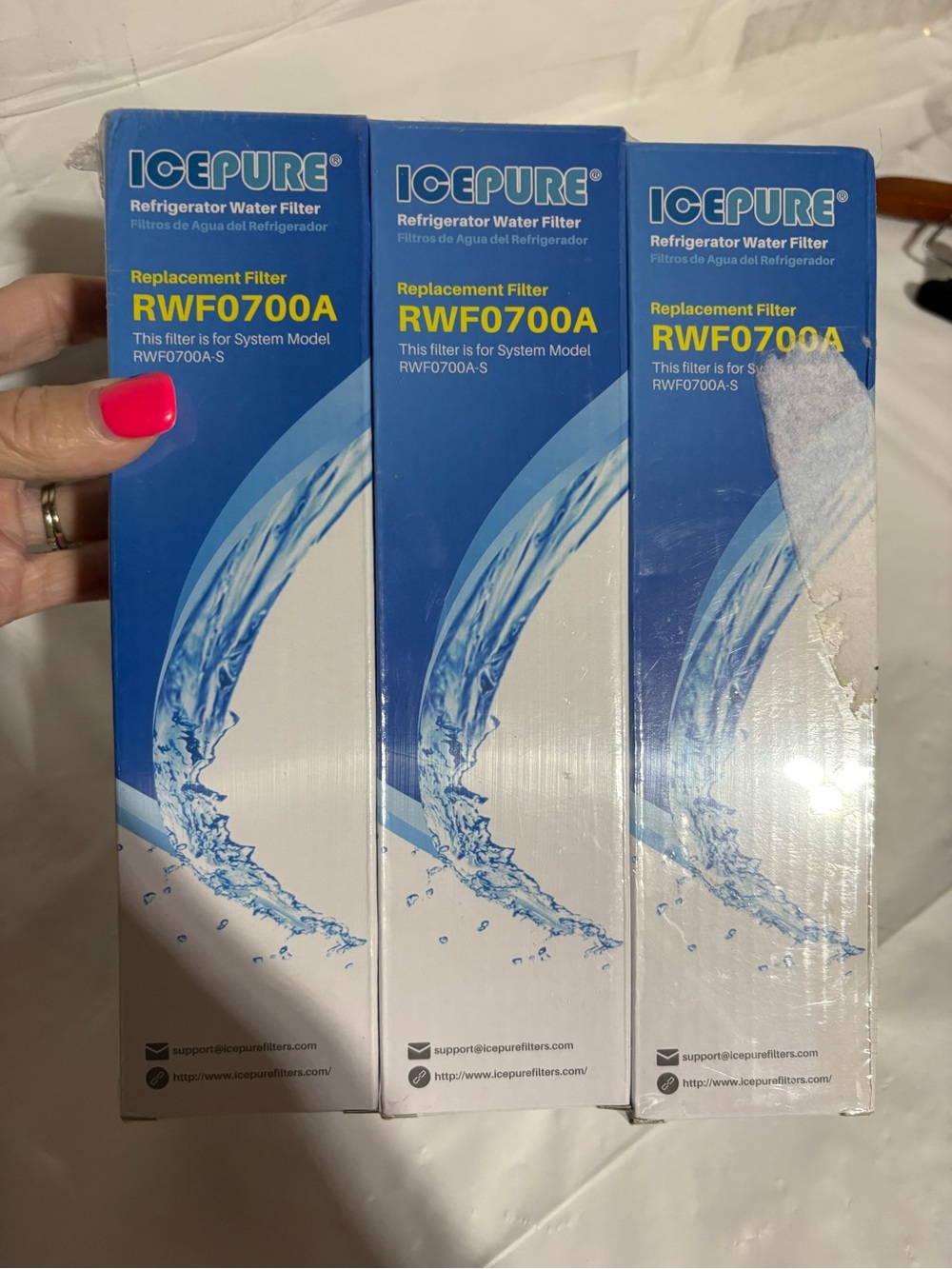 RWF0700A Replacement Refrigerator Water Filter - Blue